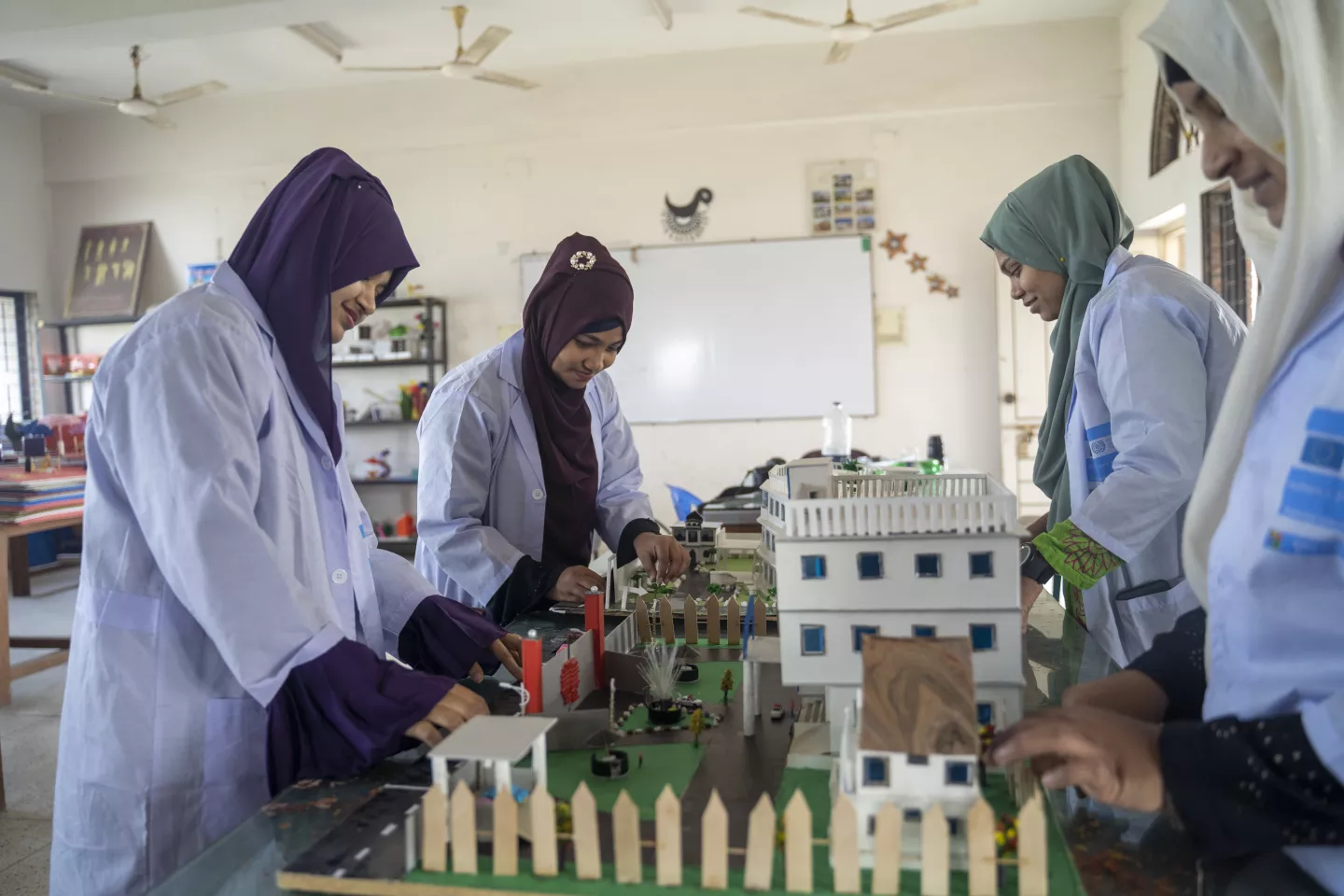Women in Bangladesh learning new skills
